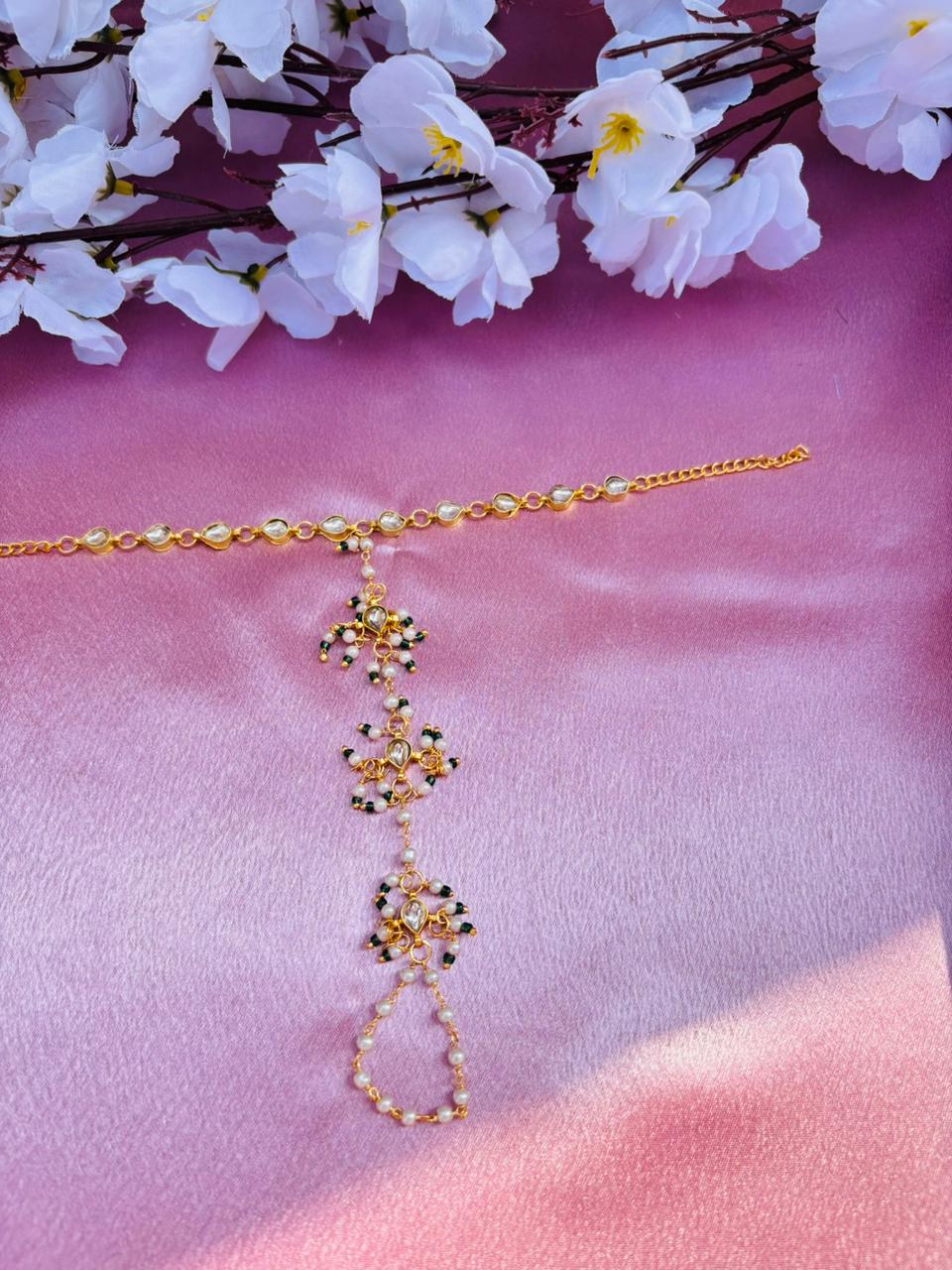 Kundan Haathphool Hand Harness (Pack Of 2) - Image 3
