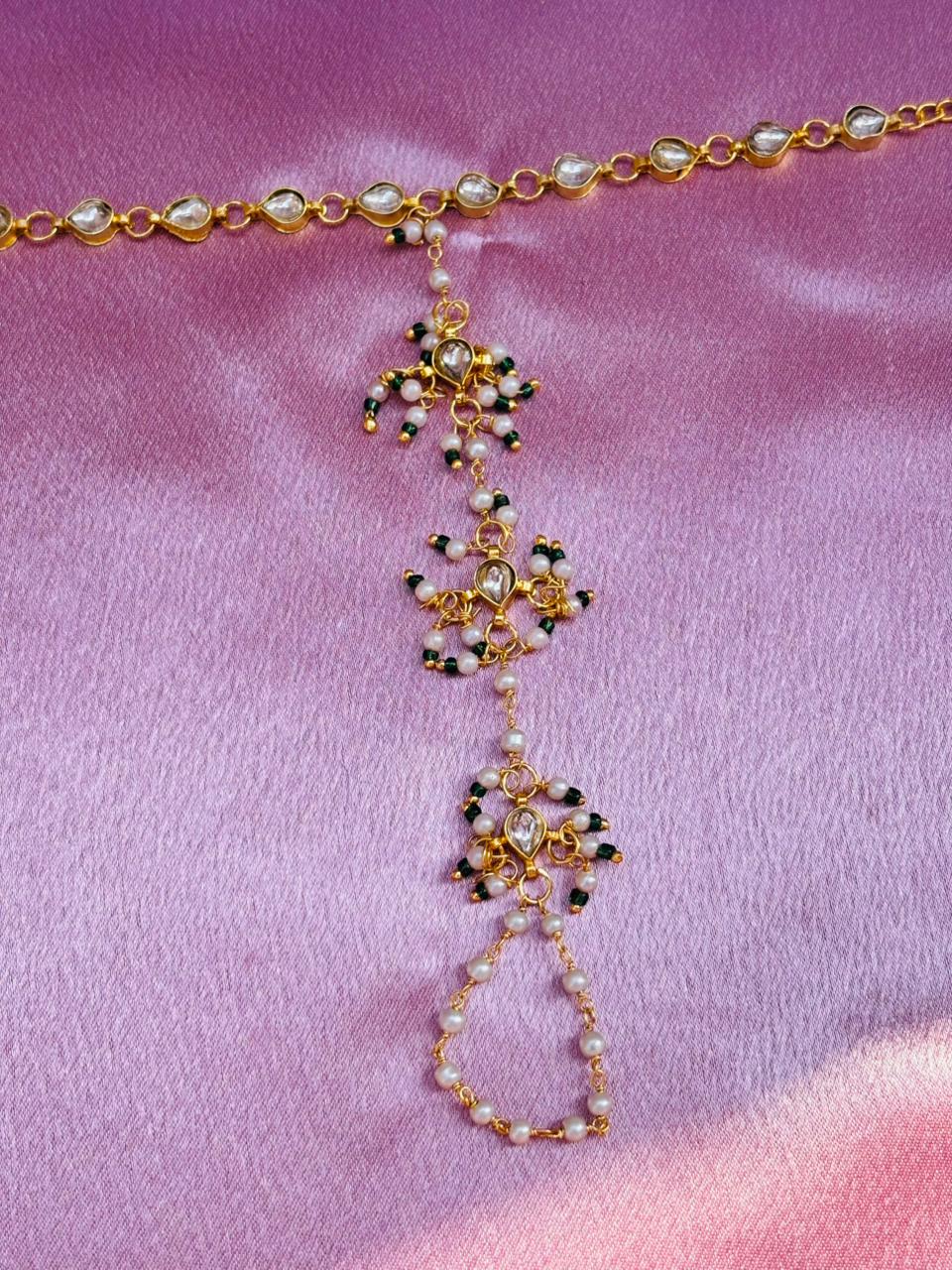 Kundan Haathphool Hand Harness (Pack Of 2) - Image 2