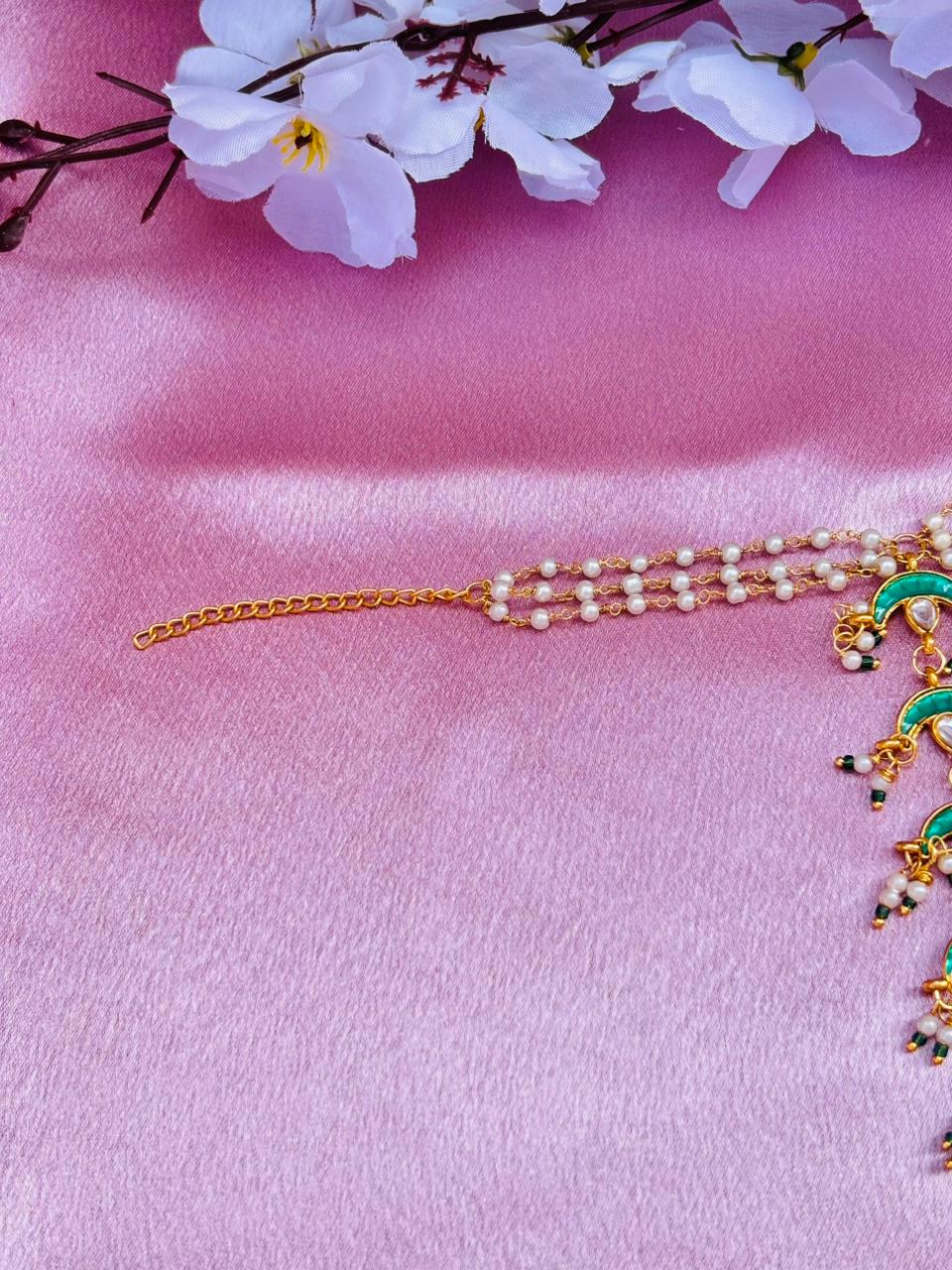 Moon Design Kundan Haathphool (Pack Of 2) - Image 4