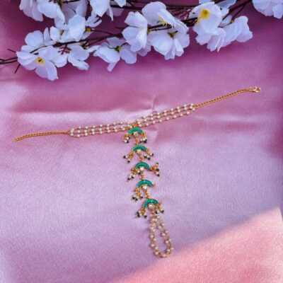 Moon Design Kundan Haathphool (Pack Of 2)