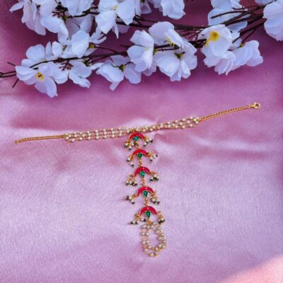Moon Design Kundan Haathphool (Pack Of 2)