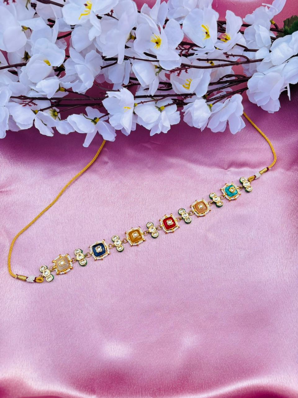 Navratna Kundan Choker Necklace