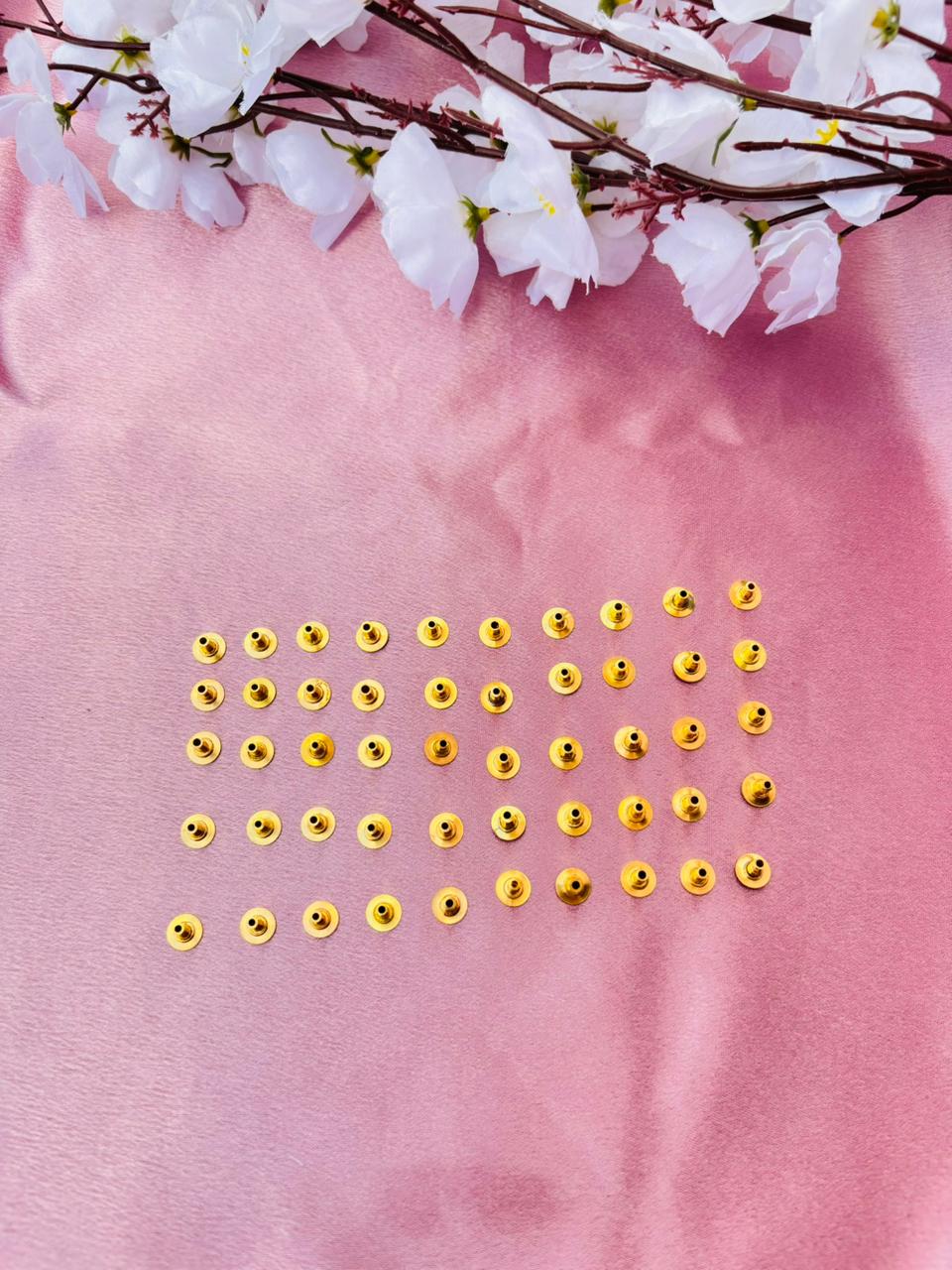 Earring Back Stopper In Gold Plated Brass (50 Piece)