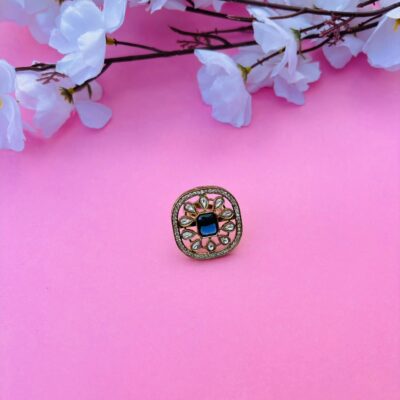 Royal Blue Gemstone Statement Ring