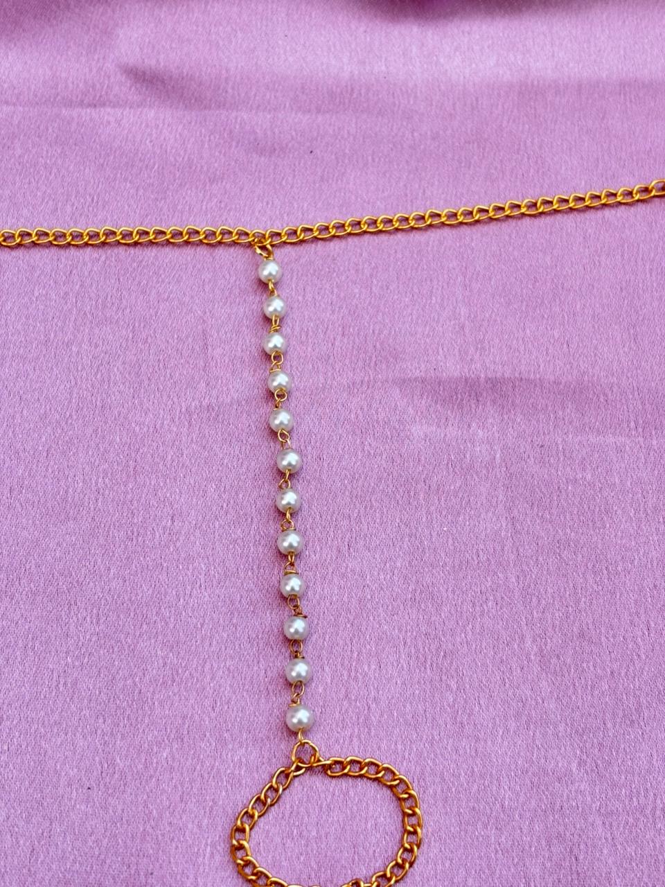 Minimalist Pearl-Strand Hand Harness (Pack Of 2) - Image 2