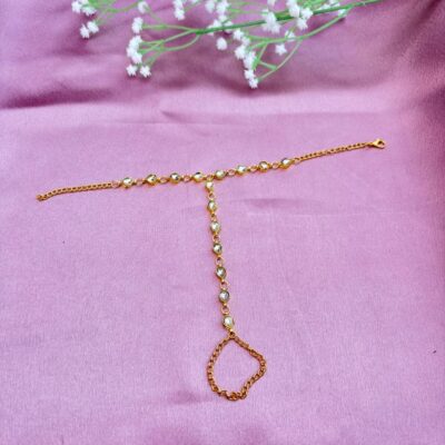 Minimalist Kundan Haathphool (Pack Of 2)