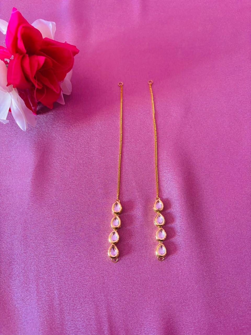 Minimalist Teardrop Ear Chain