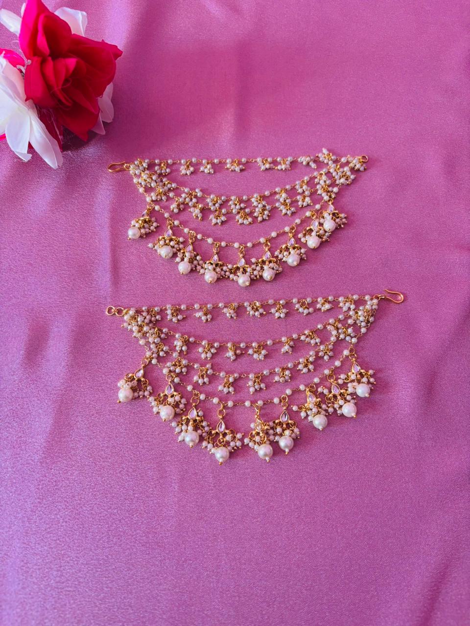 Royal Layered Pearl Ear Sahare