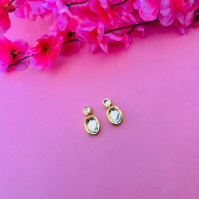 Elegant Ethnic Kundan Ear Studs for Daily Wear