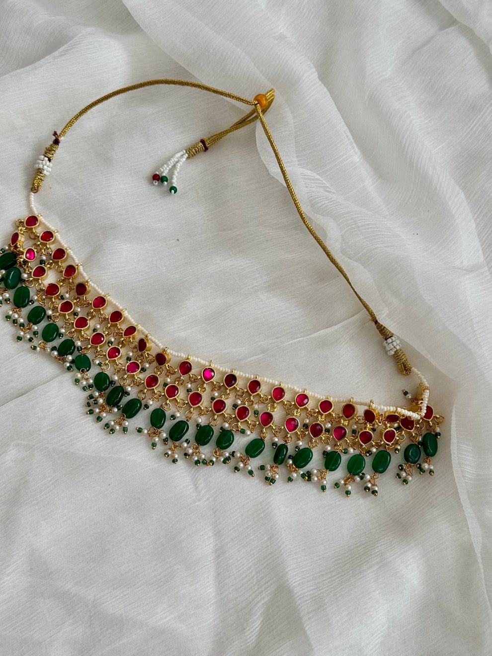 Royal Pearl & Stone Choker - Image 2