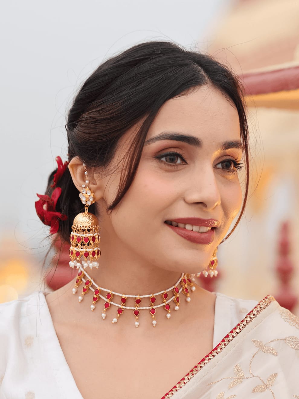 Blush Ruby Necklace Set - Image 6