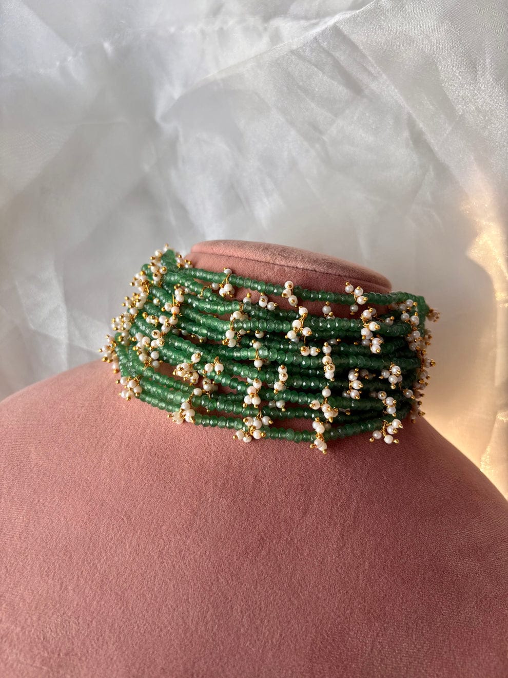 Samita Green Choker Necklace - Image 3