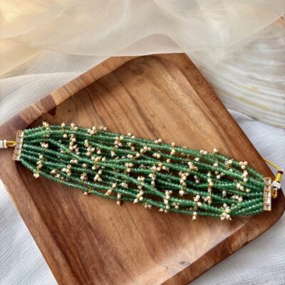 Samita Green Choker Necklace