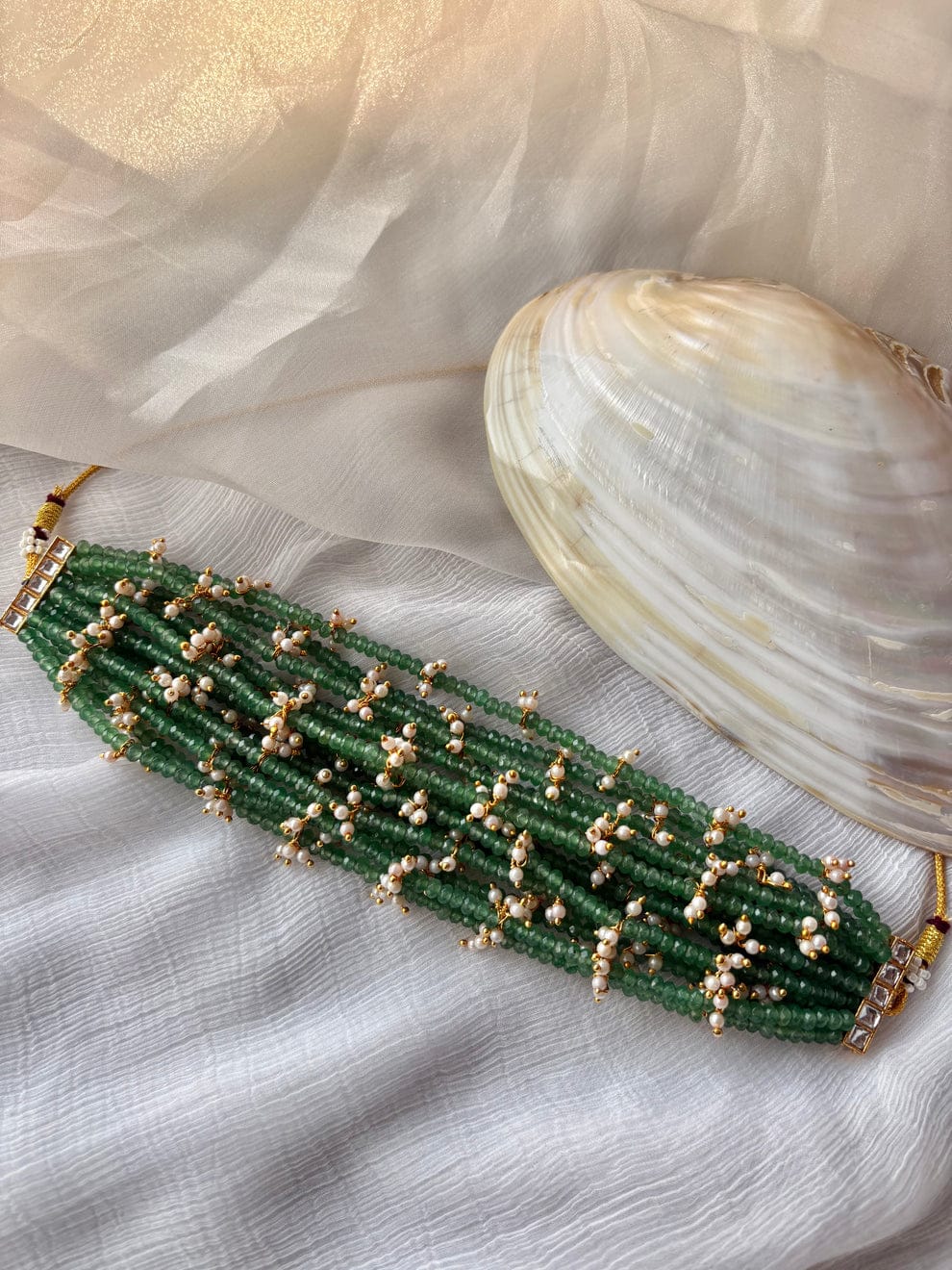Samita Green Choker Necklace - Image 5