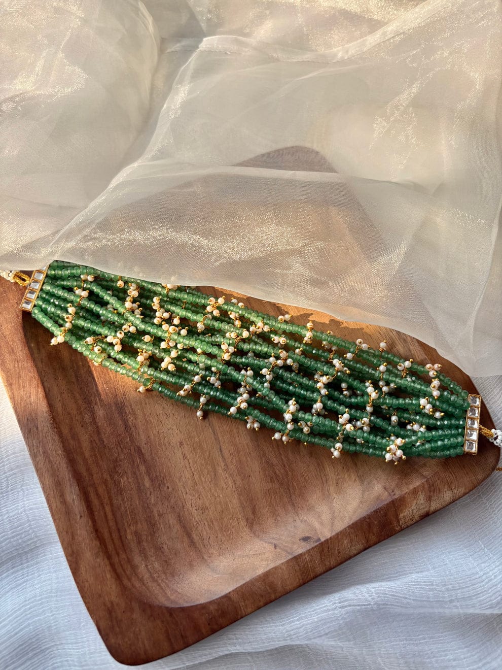 Samita Green Choker Necklace - Image 6