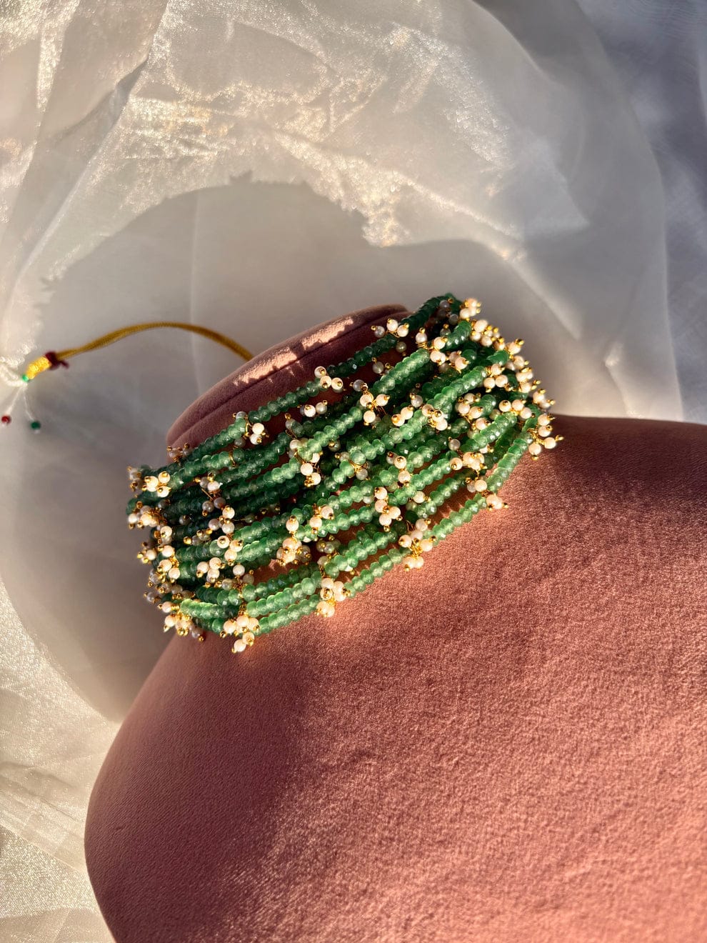 Samita Green Choker Necklace - Image 7