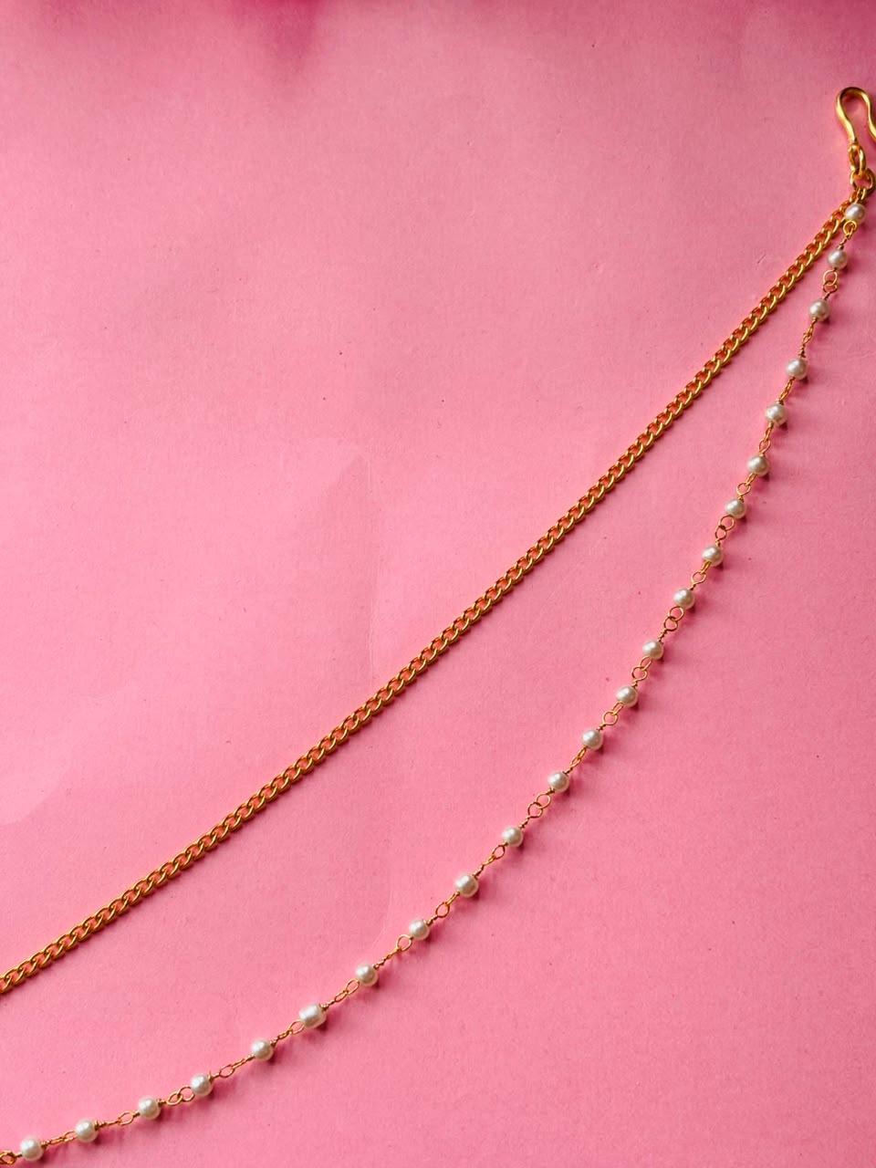 Delicate Kundan & Pearl Mathapatti - Image 5