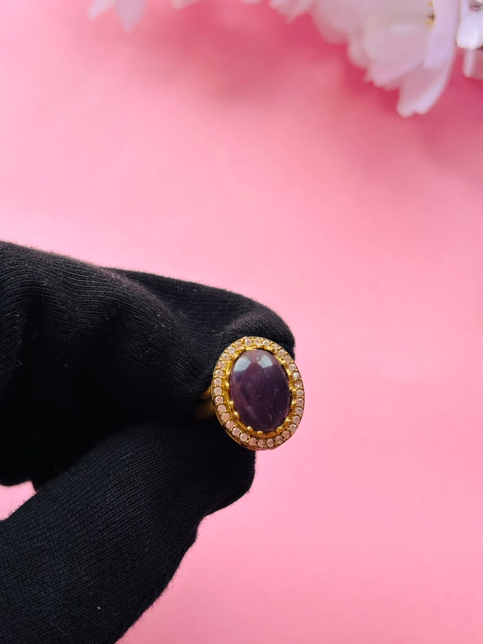 Handcrafted Minimalist Gemstone Ring - Image 3