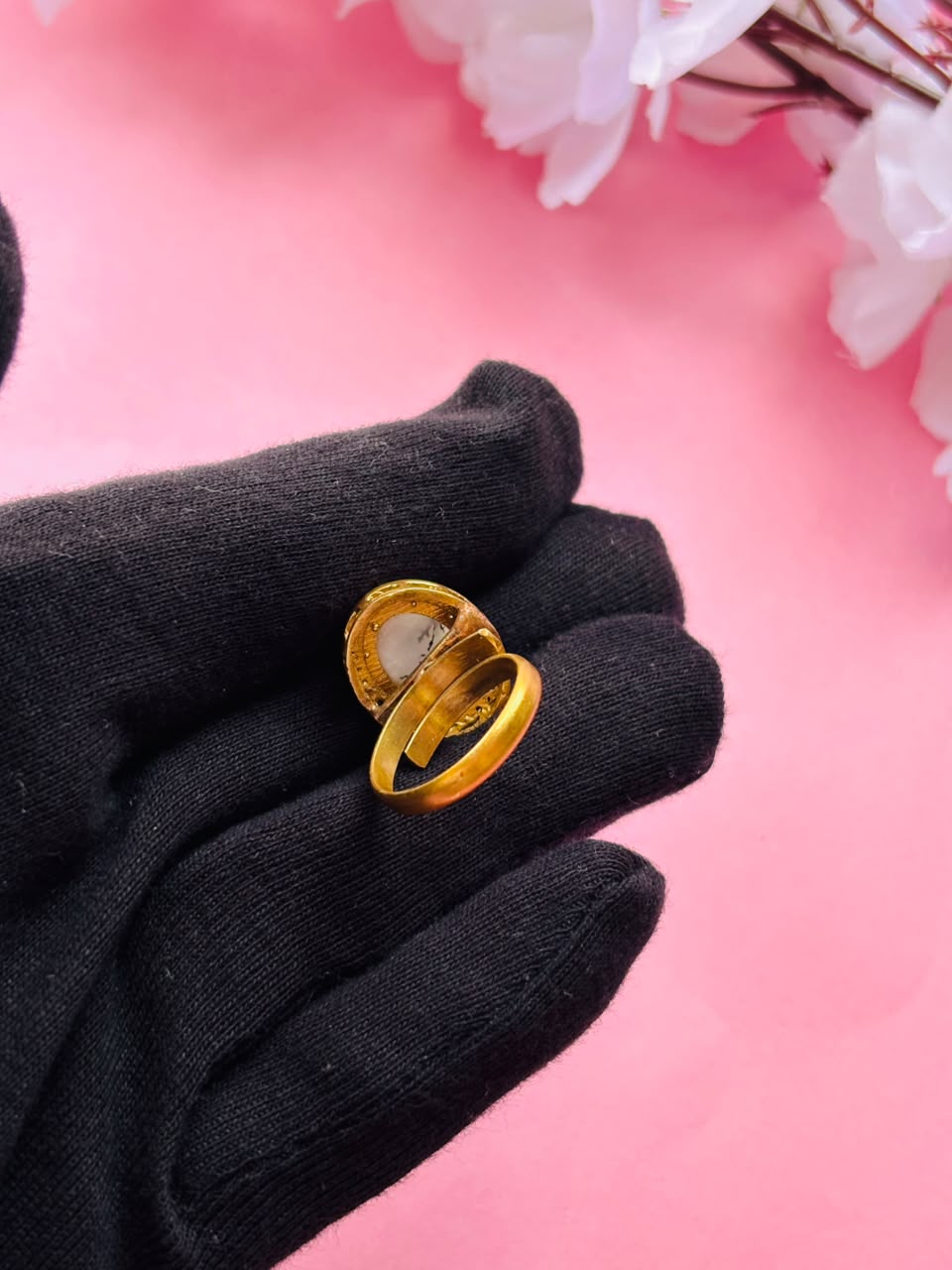 Handcrafted Minimalist Gemstone Ring - Image 7