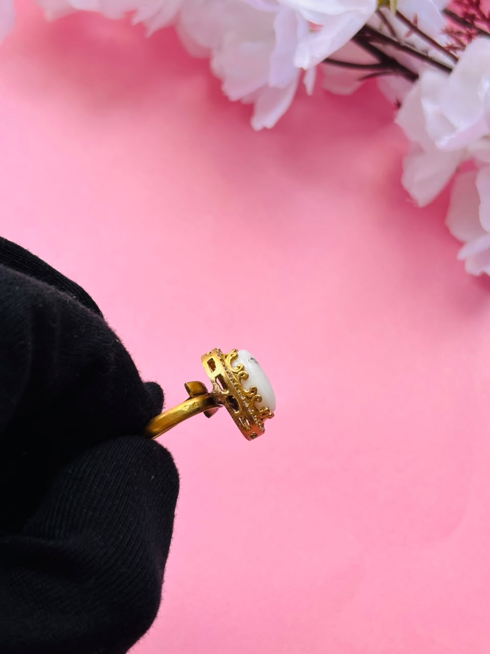 Handcrafted Minimalist Gemstone Ring - Image 5