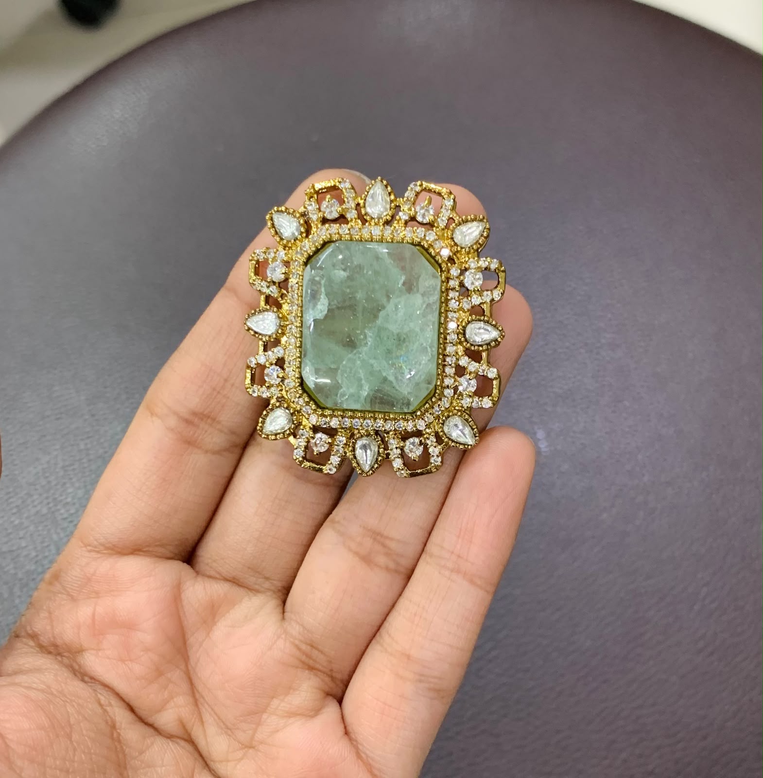 Victorian Style Gemstone Statement Rings - Image 2
