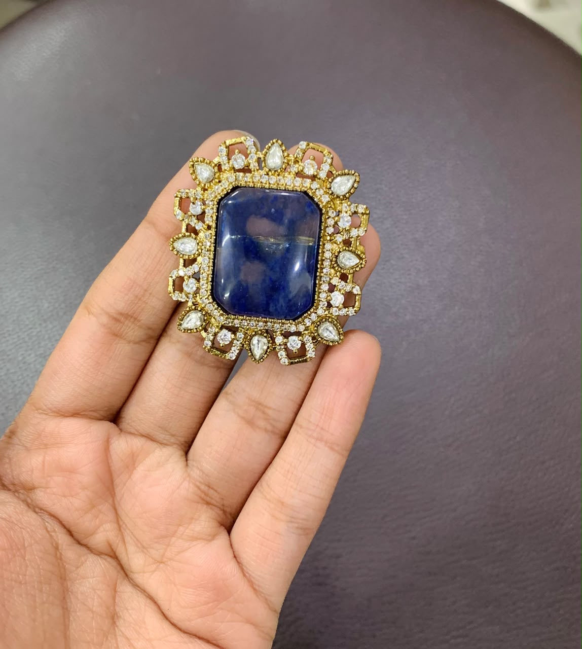 Victorian Style Gemstone Statement Rings - Image 3