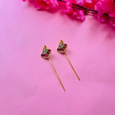 Gold Plated Kundan Ear Cuff