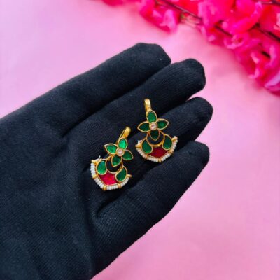 Gold Plated Kundan Ear Cuff