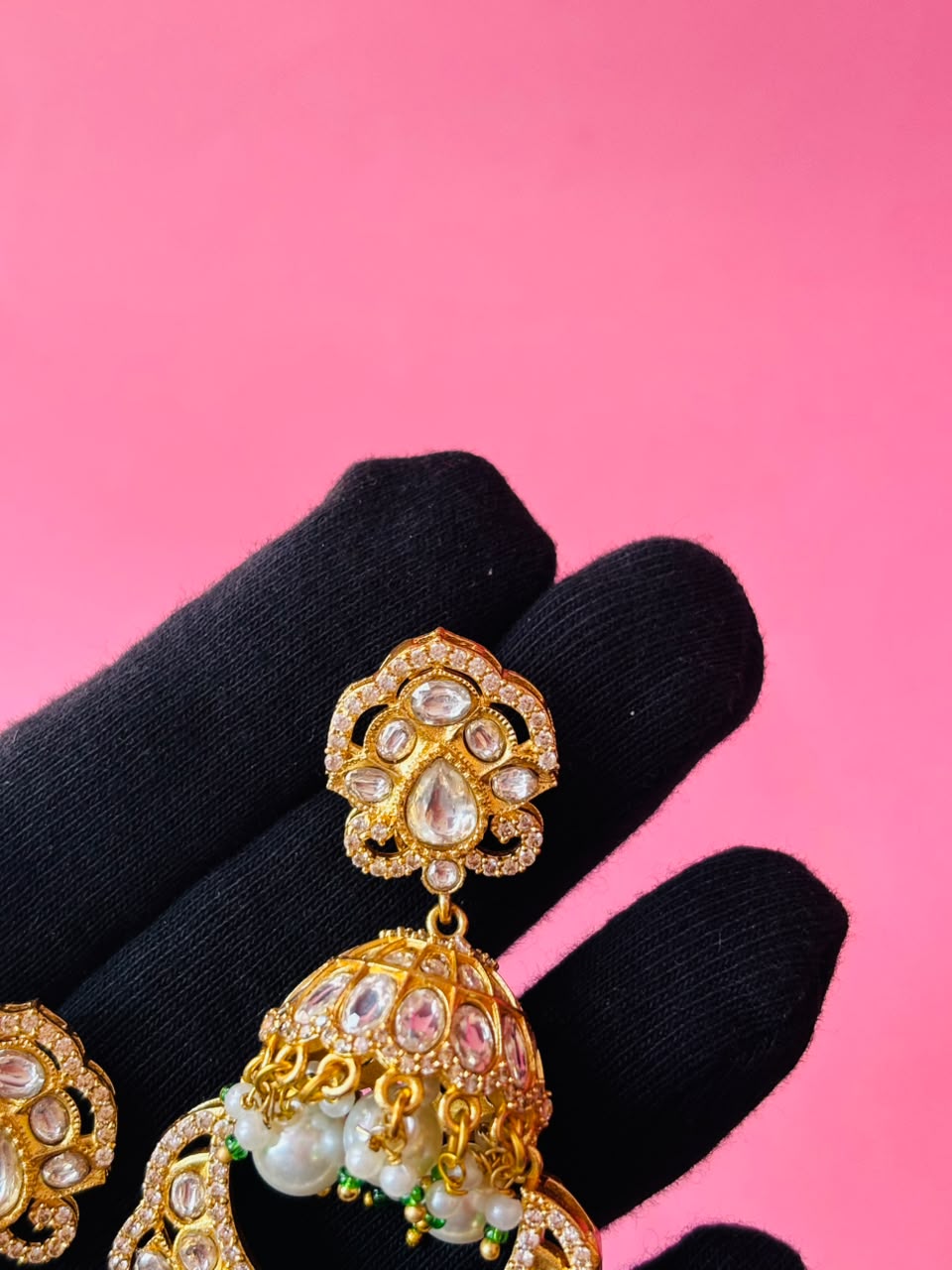 Elegant Ethnic Jhumka Earrings - Image 6