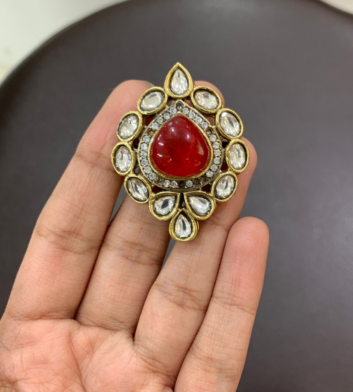 Victorian Style Gemstone Statement Rings - Image 2
