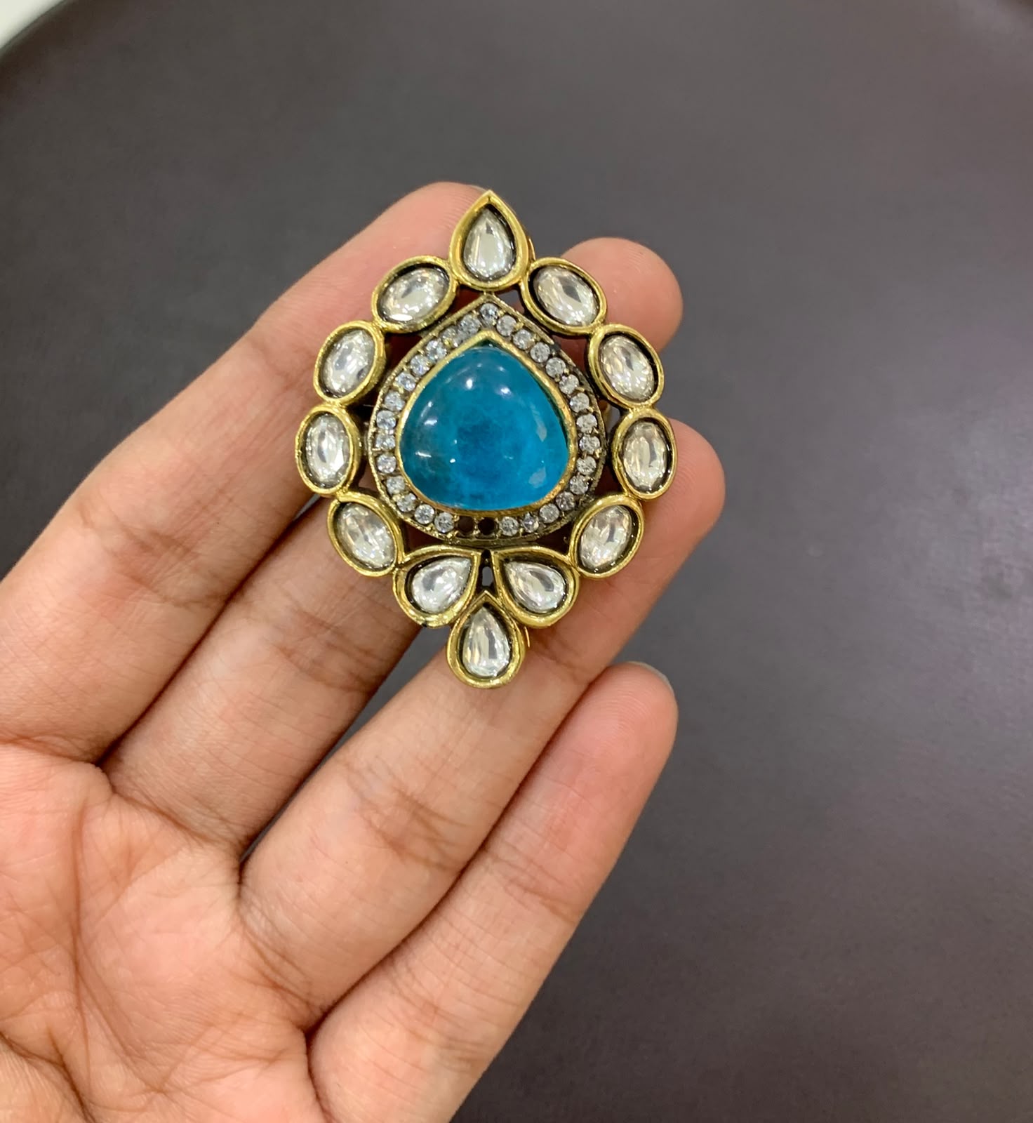 Victorian Style Gemstone Statement Rings - Image 4