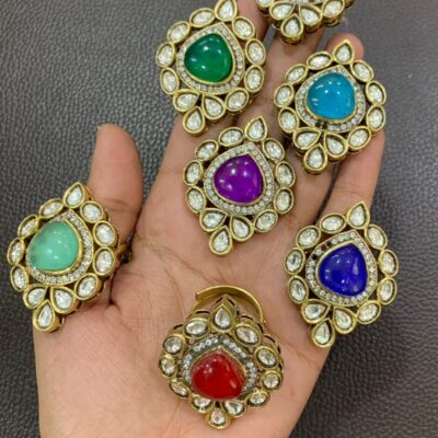 Victorian Style Gemstone Statement Rings