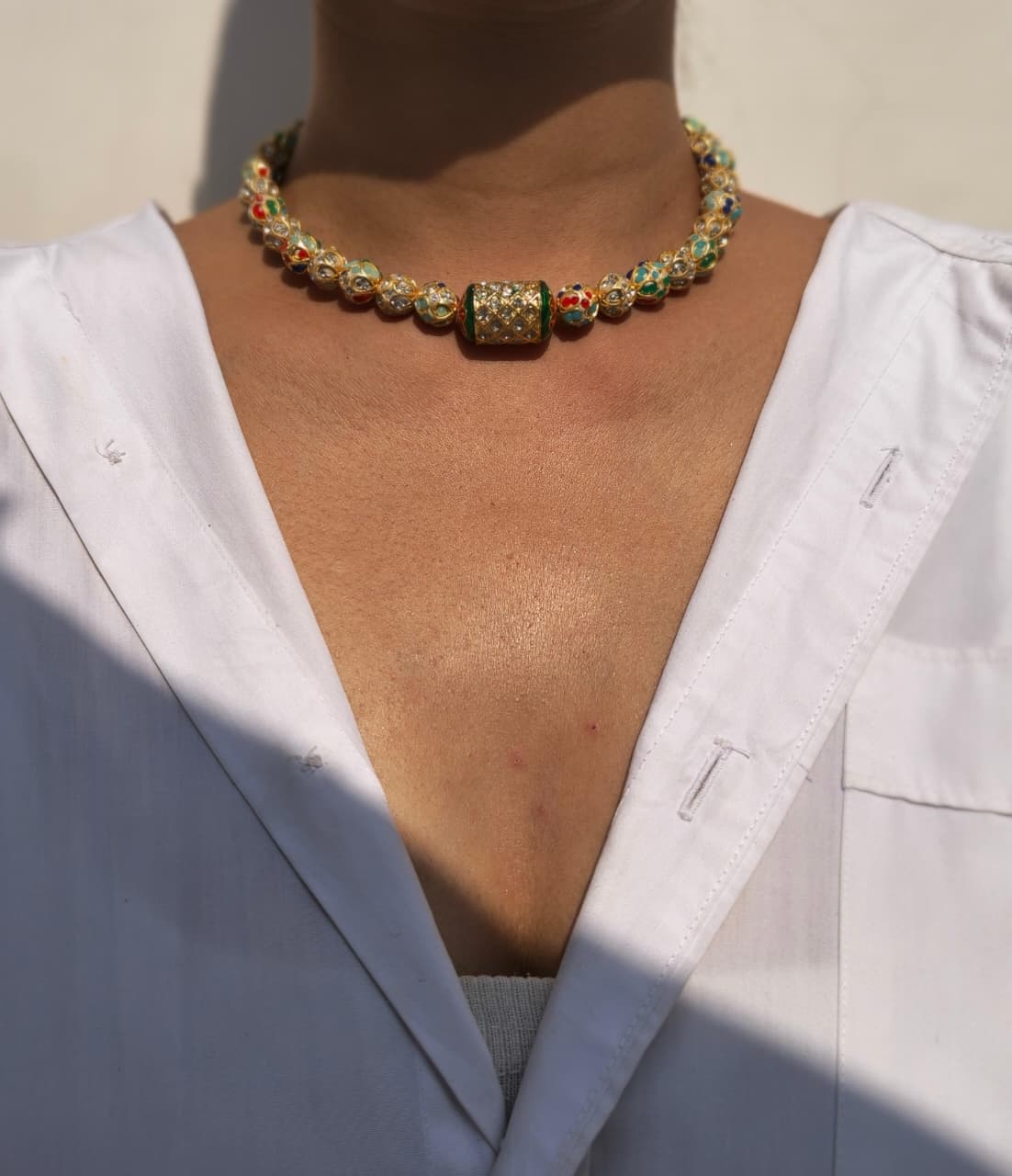 Meenakari Beaded Necklace