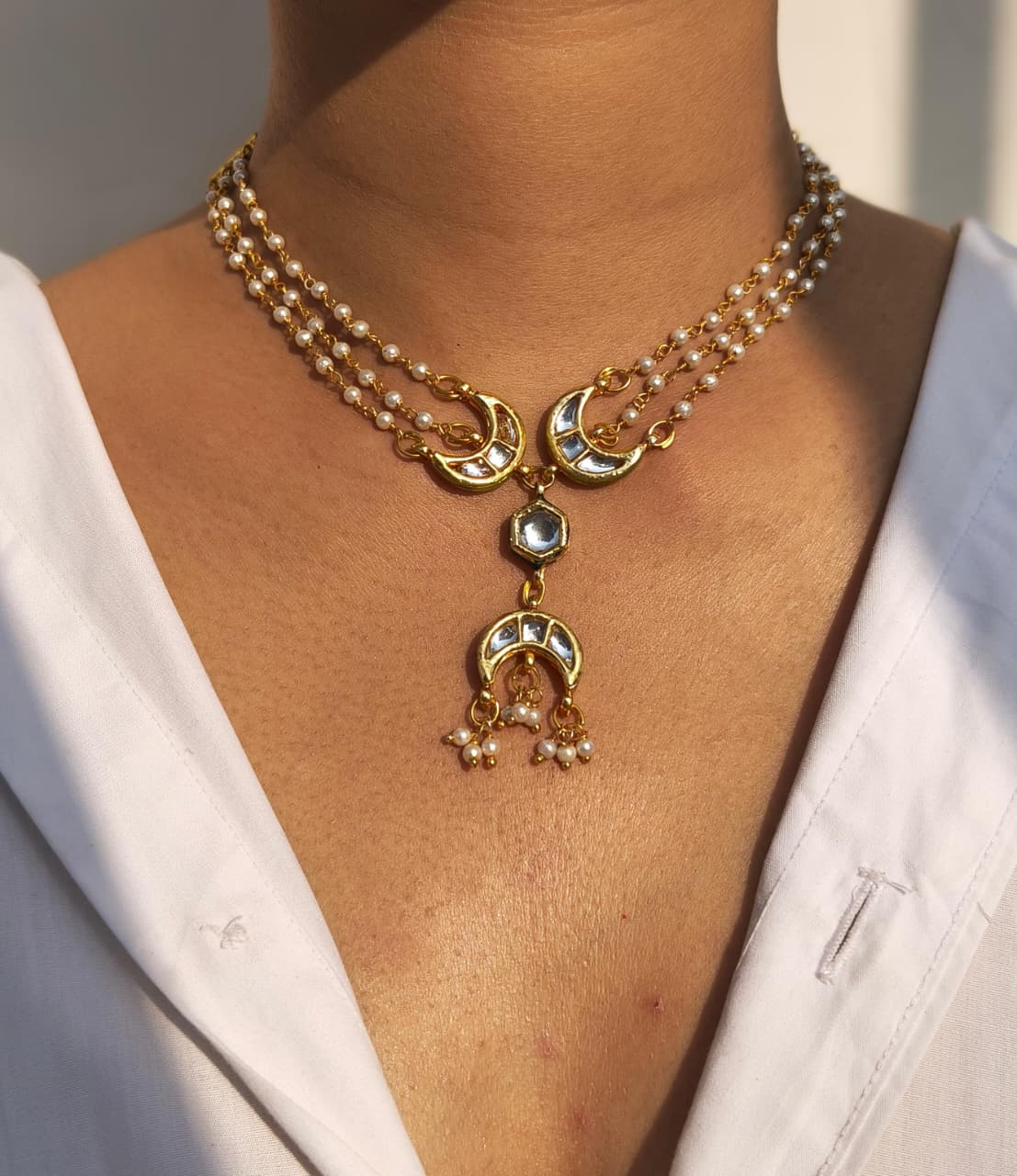 Moon Pearl Necklace - Image 2
